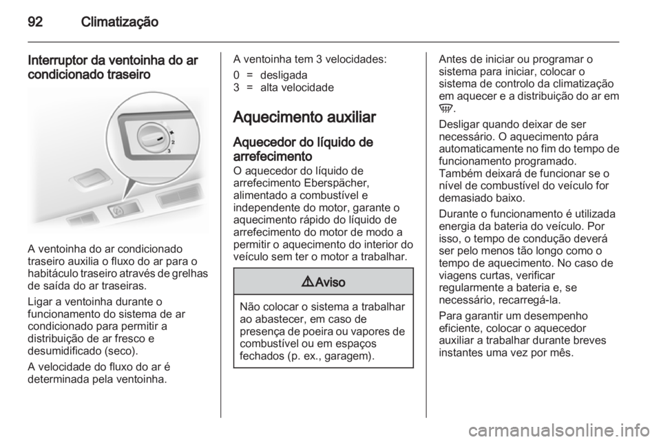 OPEL VIVARO 2013.5  Manual de Instruções (in Portugues) 