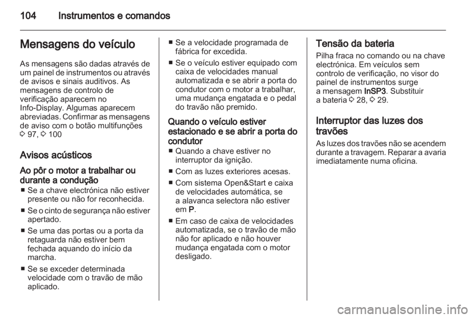 OPEL ZAFIRA 2010  Manual de Instruções (in Portugues) 