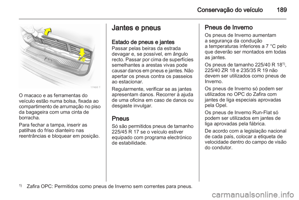 OPEL ZAFIRA 2010.5  Manual de Instruções (in Portugues) 