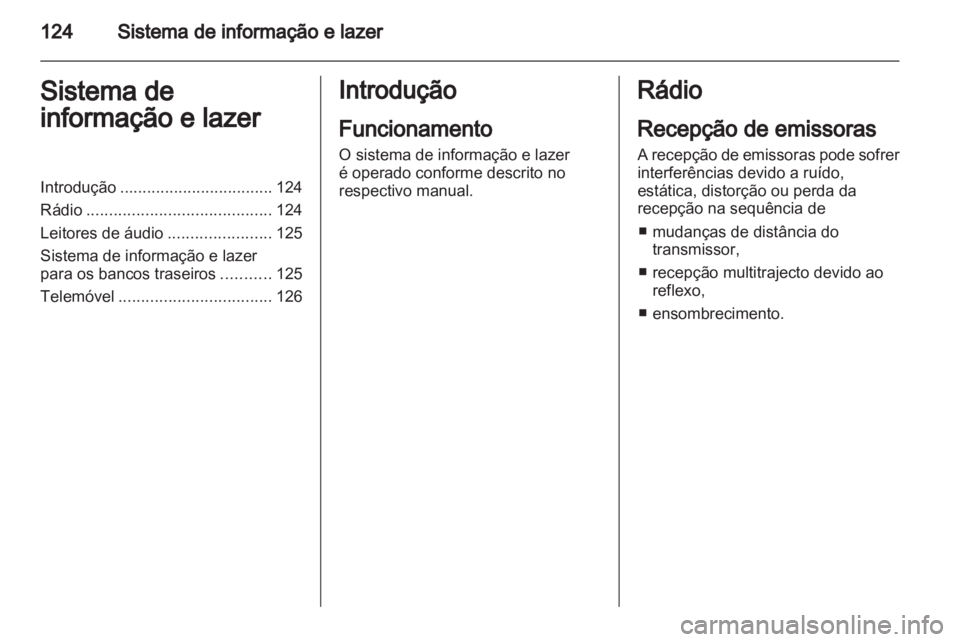 OPEL ZAFIRA 2011  Manual de Instruções (in Portugues) 