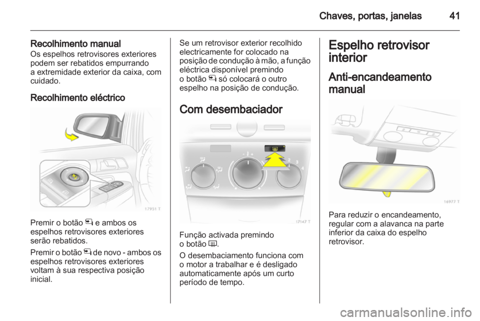 OPEL ZAFIRA 2011  Manual de Instruções (in Portugues) 