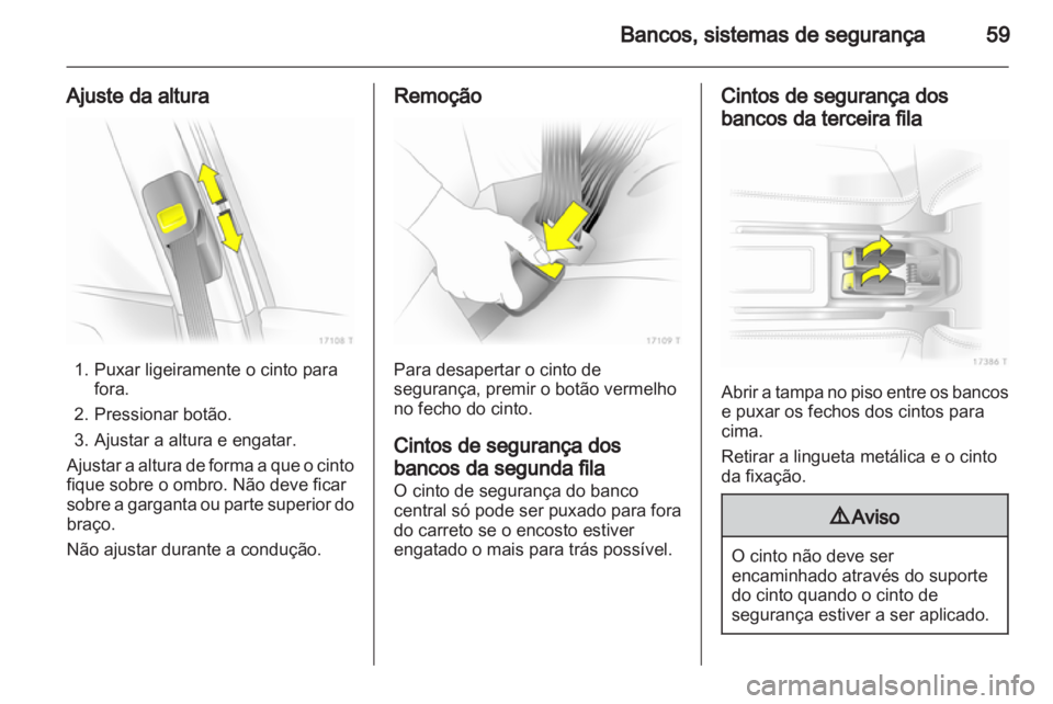 OPEL ZAFIRA 2011  Manual de Instruções (in Portugues) 