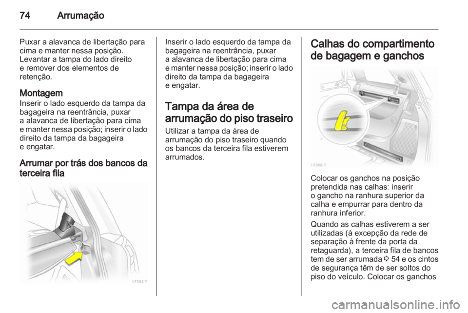 OPEL ZAFIRA 2011  Manual de Instruções (in Portugues) 
