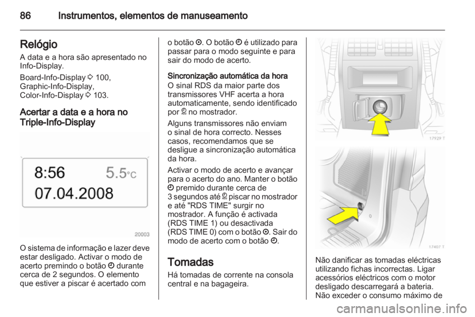 OPEL ZAFIRA 2011  Manual de Instruções (in Portugues) 