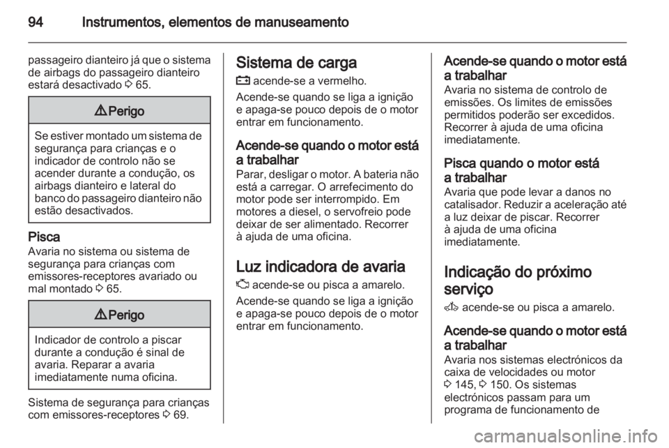 OPEL ZAFIRA 2011  Manual de Instruções (in Portugues) 