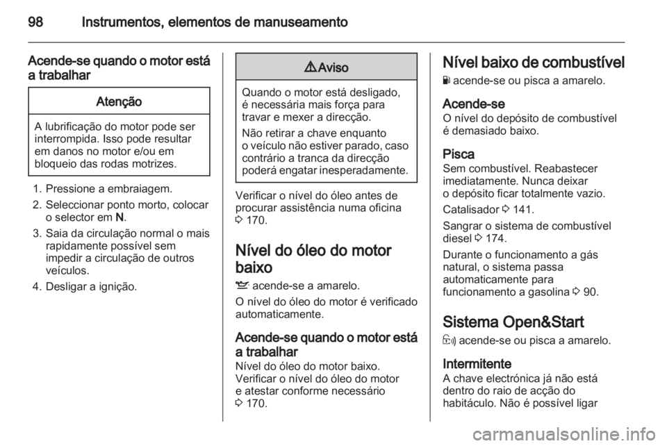 OPEL ZAFIRA 2011  Manual de Instruções (in Portugues) 