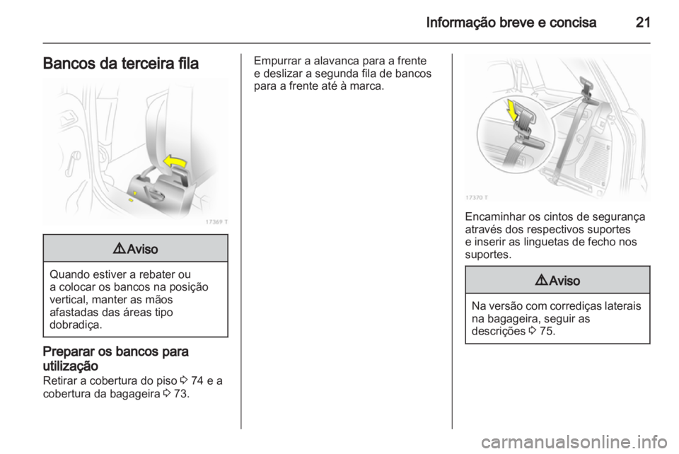 OPEL ZAFIRA 2011.5  Manual de Instruções (in Portugues) 