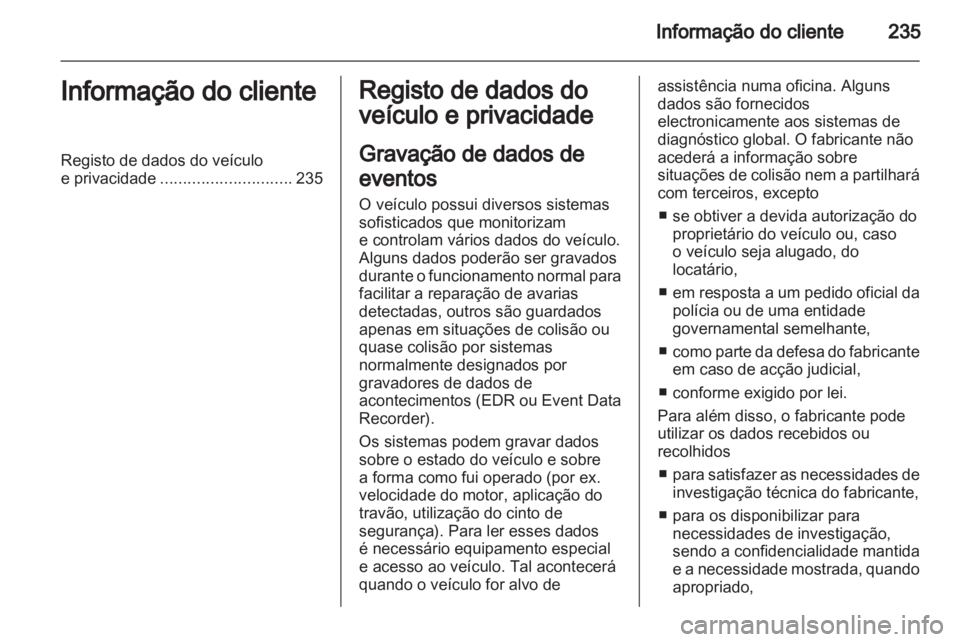 OPEL ZAFIRA 2011.5  Manual de Instruções (in Portugues) 
