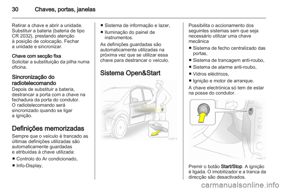 OPEL ZAFIRA 2011.5  Manual de Instruções (in Portugues) 