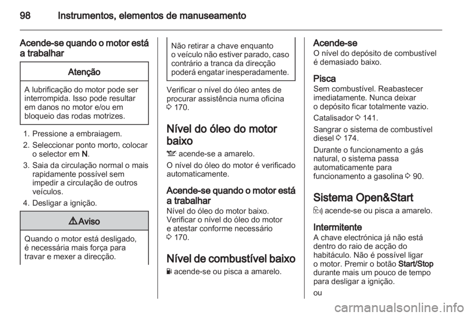 OPEL ZAFIRA 2011.5  Manual de Instruções (in Portugues) 
