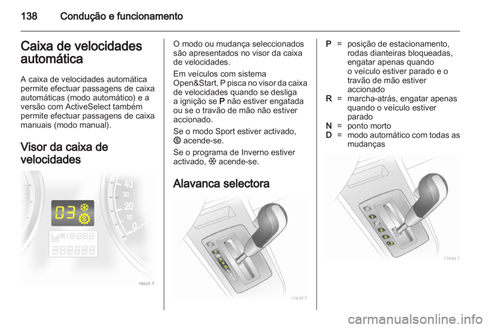 OPEL ZAFIRA 2012  Manual de Instruções (in Portugues) 