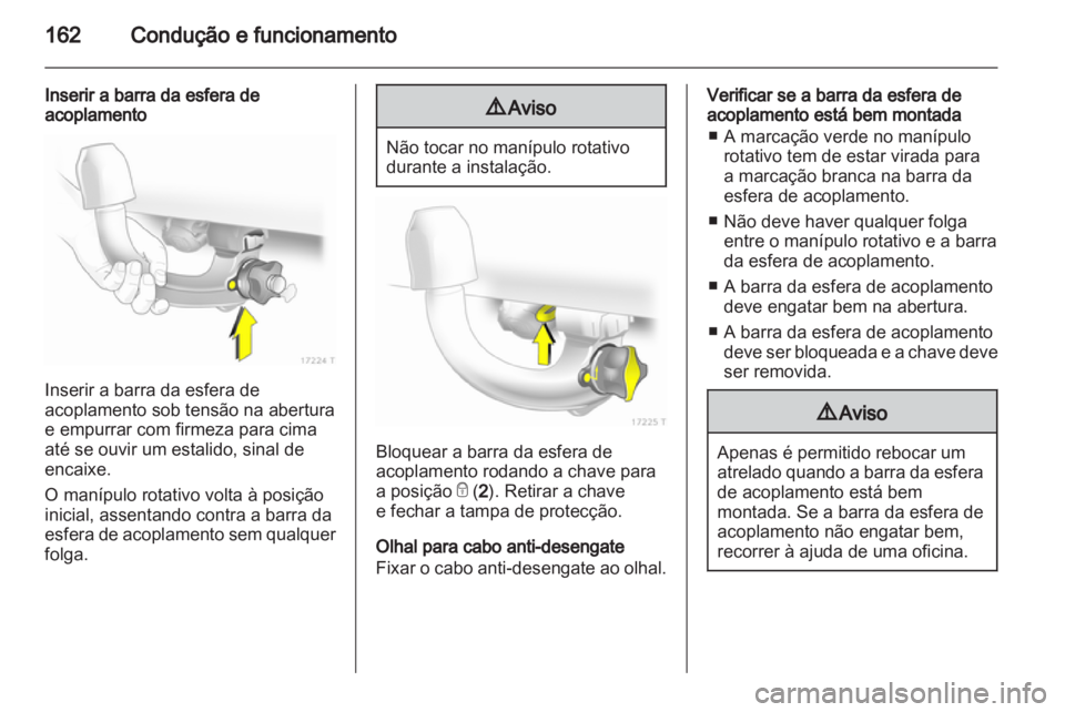 OPEL ZAFIRA 2012  Manual de Instruções (in Portugues) 