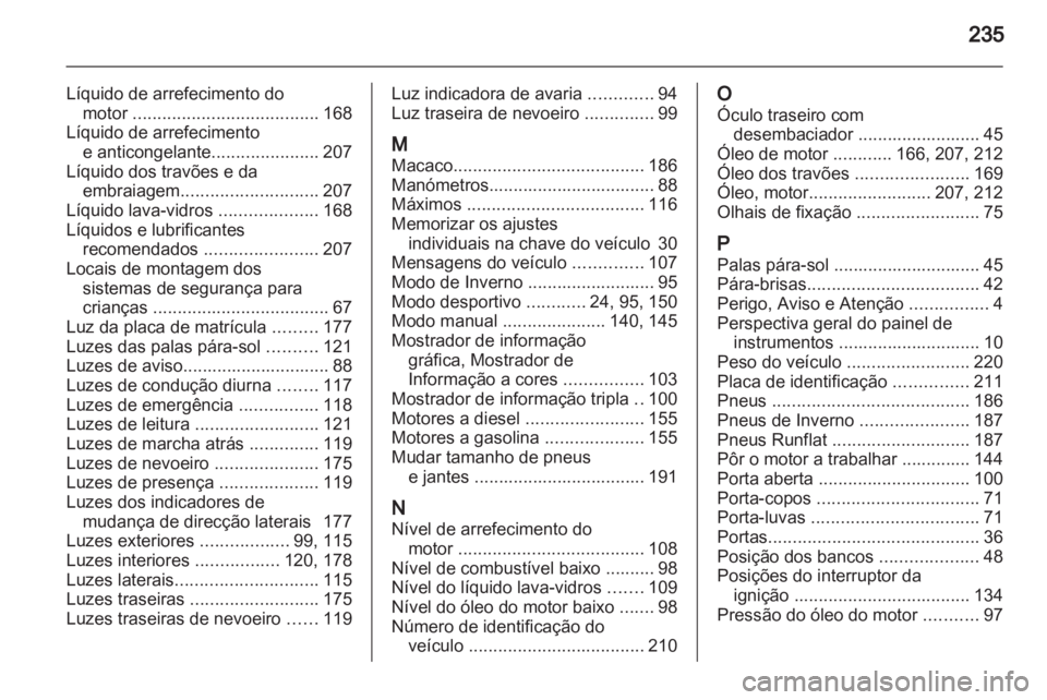 OPEL ZAFIRA 2012  Manual de Instruções (in Portugues) 