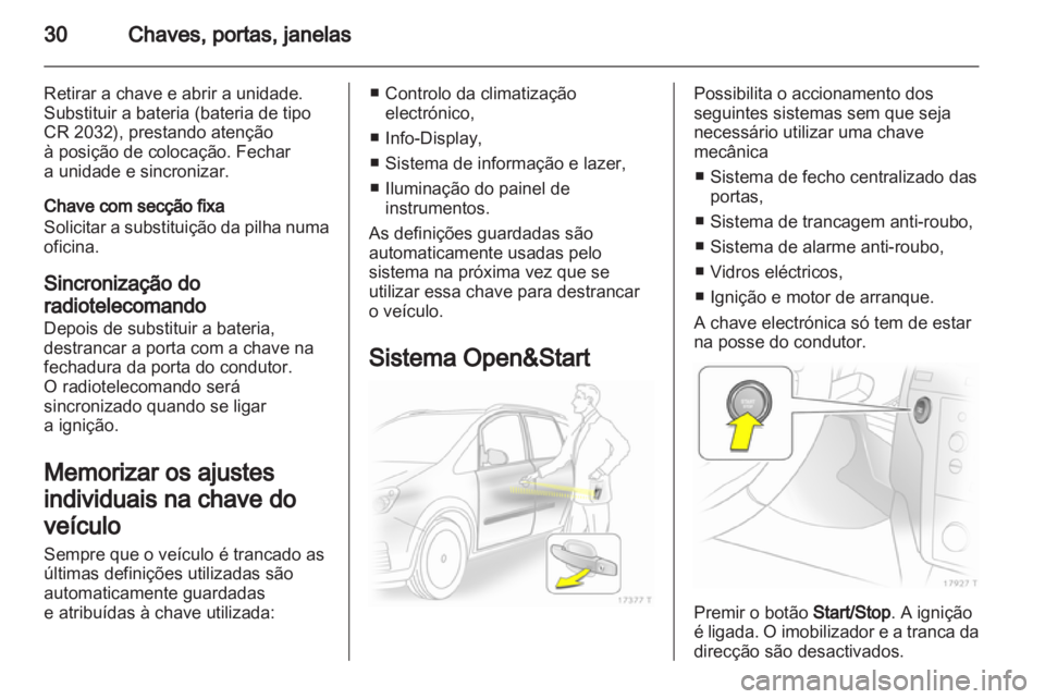 OPEL ZAFIRA 2012  Manual de Instruções (in Portugues) 