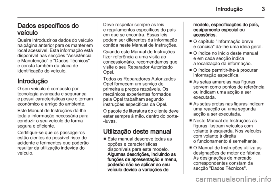 OPEL ZAFIRA 2012  Manual de Instruções (in Portugues) 