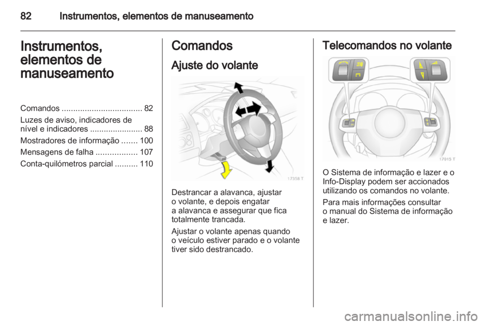 OPEL ZAFIRA 2012  Manual de Instruções (in Portugues) 