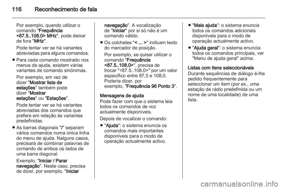 OPEL ZAFIRA C 2013.5  Manual de Informação e Lazer (in Portugues) 