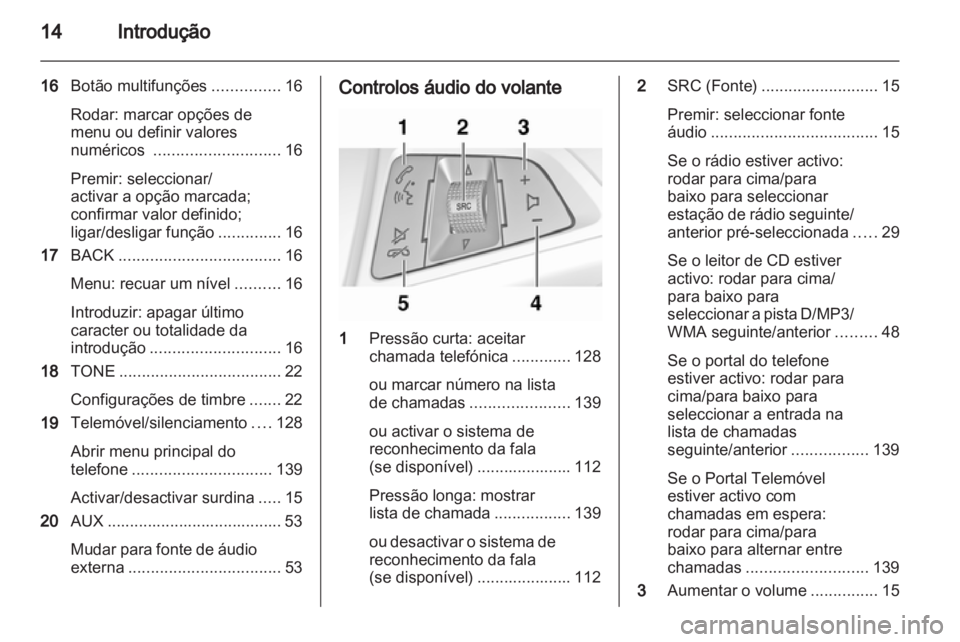 OPEL ZAFIRA C 2013.5  Manual de Informação e Lazer (in Portugues) 