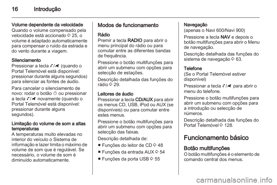 OPEL ZAFIRA C 2013.5  Manual de Informação e Lazer (in Portugues) 
