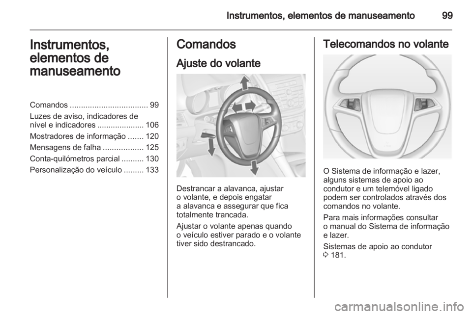 OPEL ZAFIRA TOURER 2012  Manual de Instruções (in Portugues) 