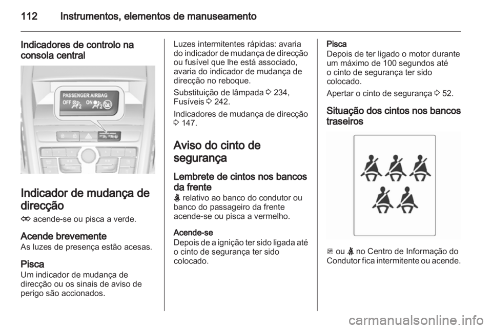 OPEL ZAFIRA TOURER 2012  Manual de Instruções (in Portugues) 