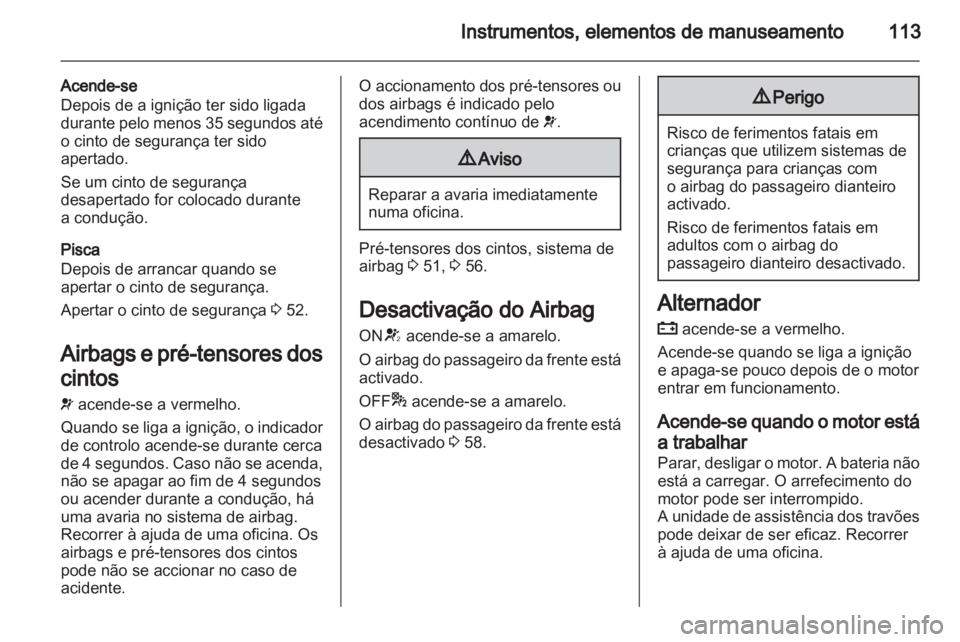 OPEL ZAFIRA TOURER 2012  Manual de Instruções (in Portugues) 