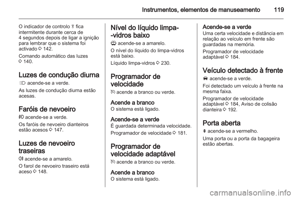 OPEL ZAFIRA TOURER 2012  Manual de Instruções (in Portugues) 