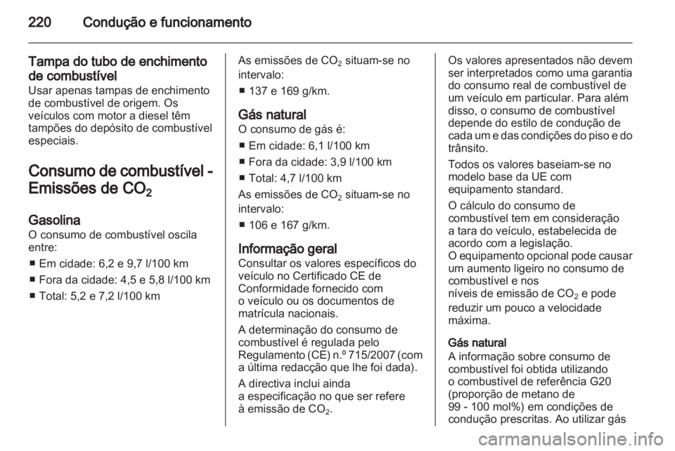 OPEL ZAFIRA TOURER 2012  Manual de Instruções (in Portugues) 