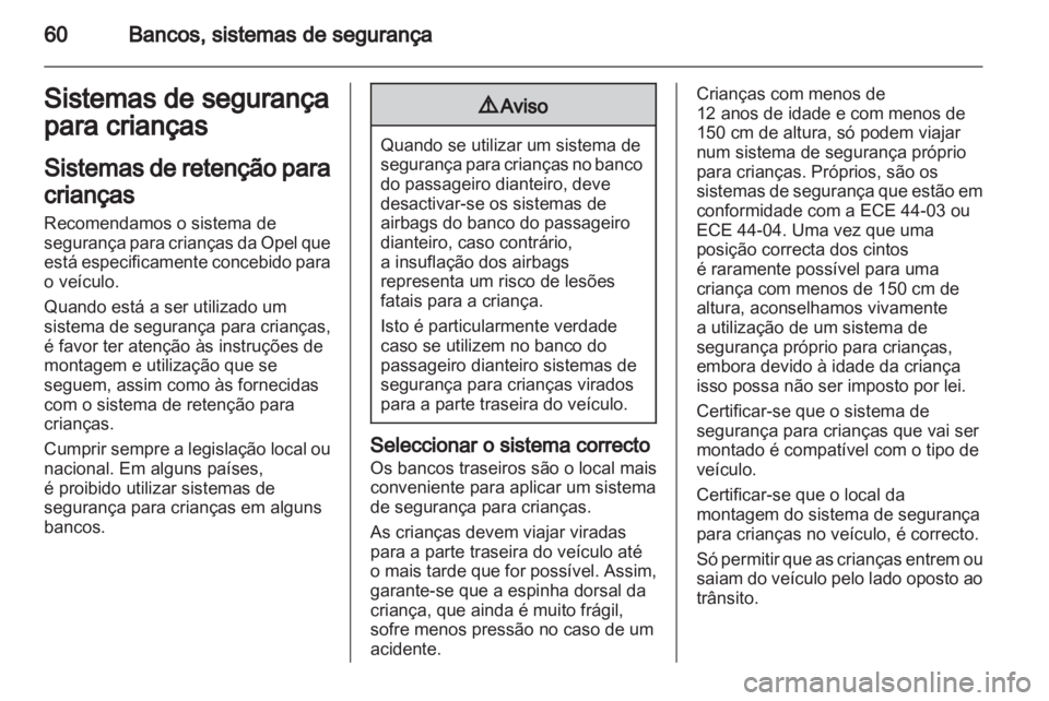 OPEL ZAFIRA TOURER 2012  Manual de Instruções (in Portugues) 