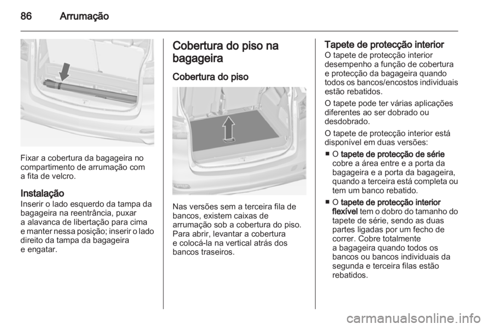 OPEL ZAFIRA TOURER 2012  Manual de Instruções (in Portugues) 