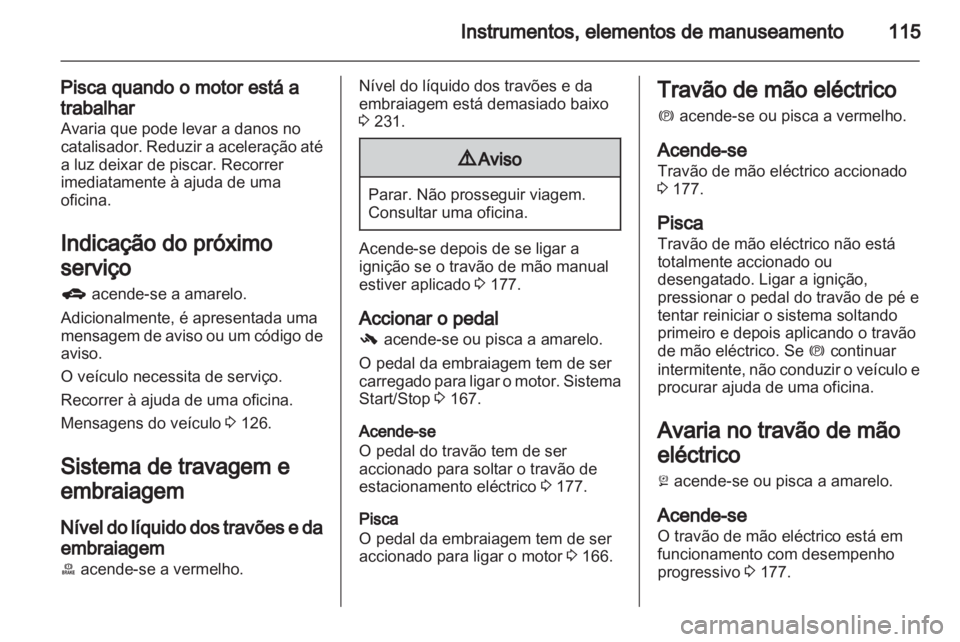 OPEL ZAFIRA TOURER 2012.5  Manual de Instruções (in Portugues) 
