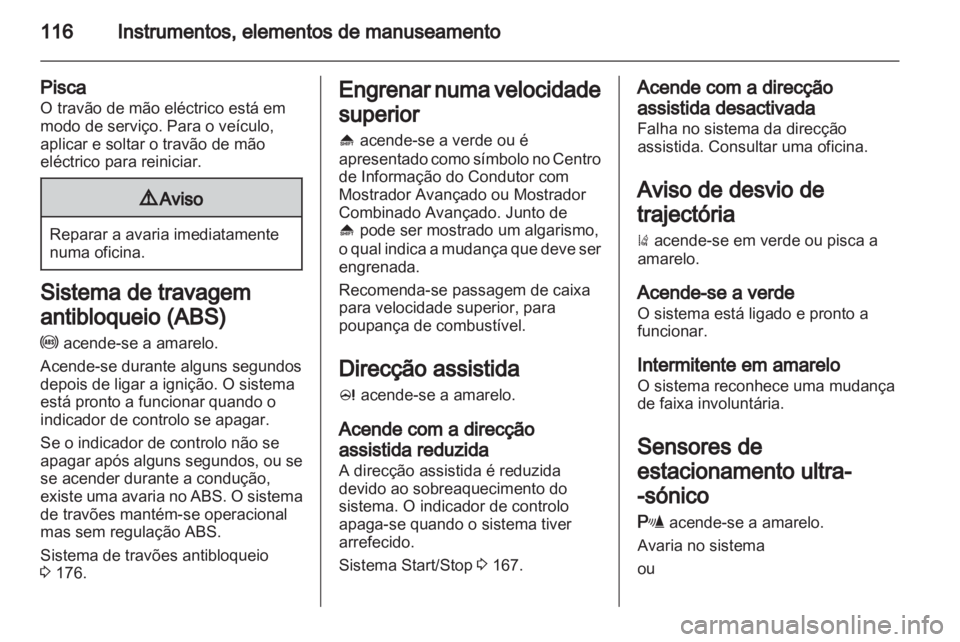 OPEL ZAFIRA TOURER 2012.5  Manual de Instruções (in Portugues) 