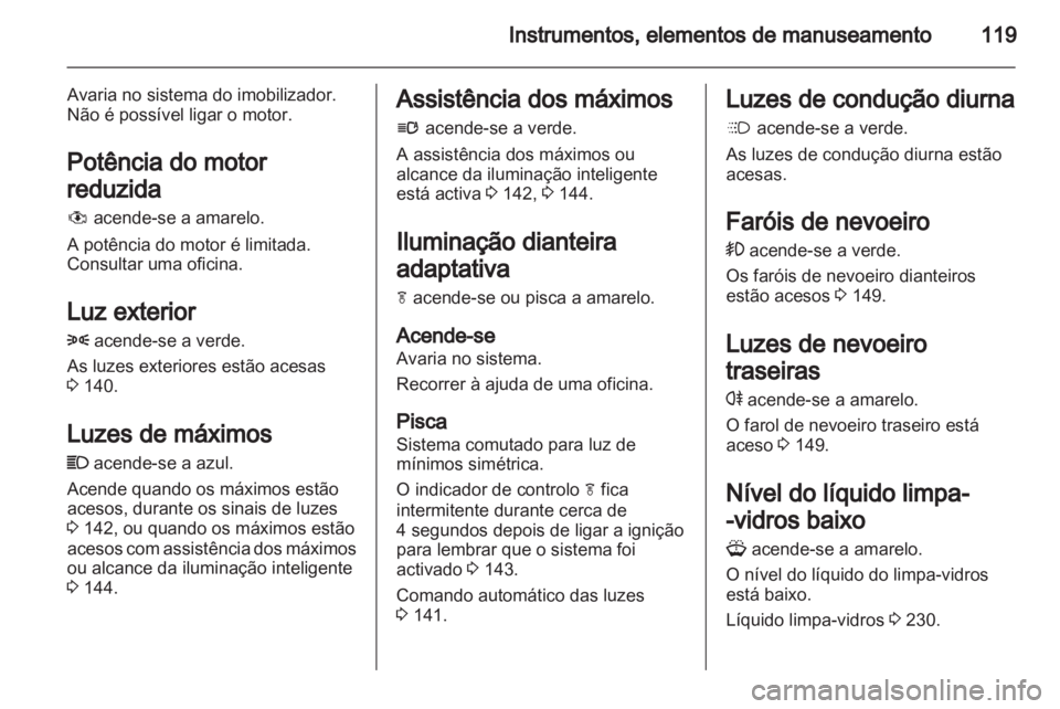 OPEL ZAFIRA TOURER 2012.5  Manual de Instruções (in Portugues) 