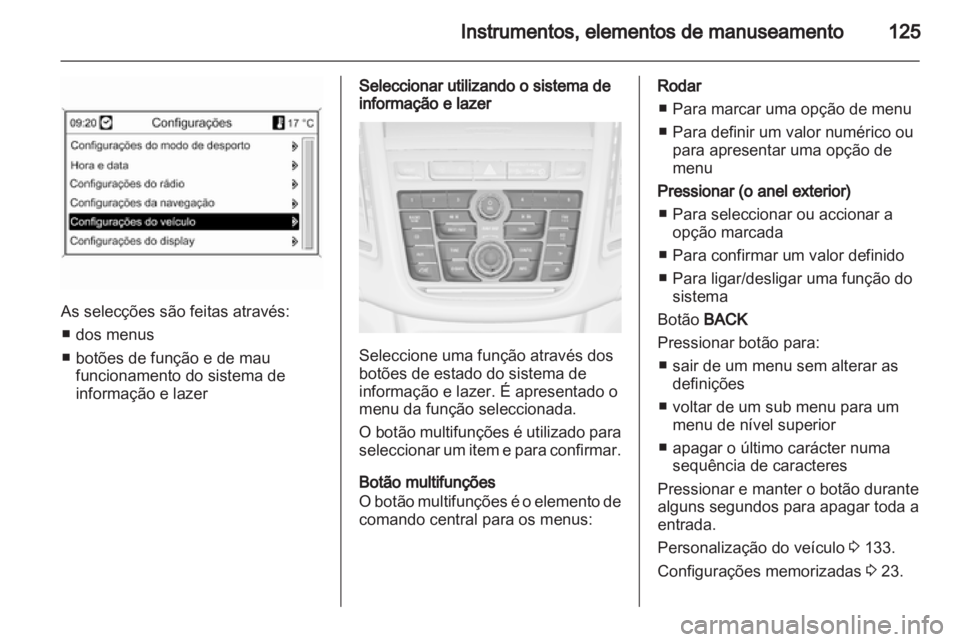 OPEL ZAFIRA TOURER 2012.5  Manual de Instruções (in Portugues) 