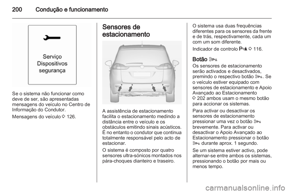 OPEL ZAFIRA TOURER 2012.5  Manual de Instruções (in Portugues) 