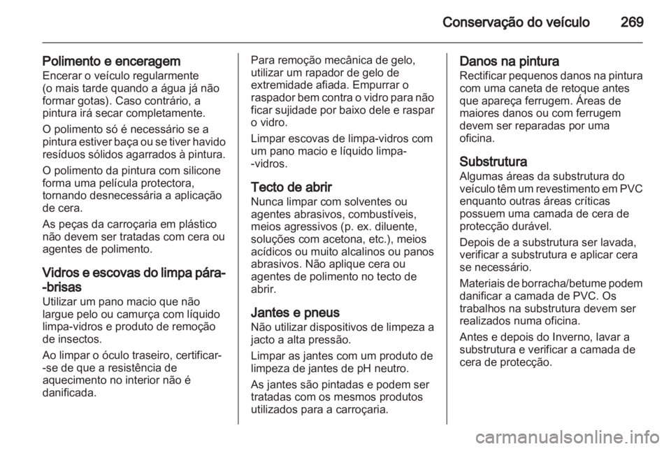 OPEL ZAFIRA TOURER 2012.5  Manual de Instruções (in Portugues) 