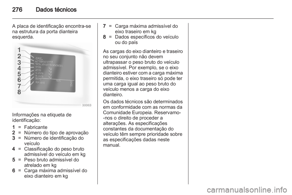 OPEL ZAFIRA TOURER 2012.5  Manual de Instruções (in Portugues) 
