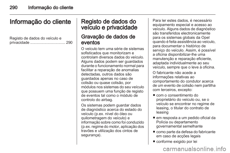 OPEL ZAFIRA TOURER 2012.5  Manual de Instruções (in Portugues) 