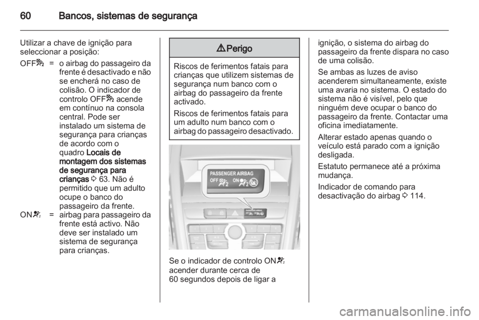 OPEL ZAFIRA TOURER 2012.5  Manual de Instruções (in Portugues) 