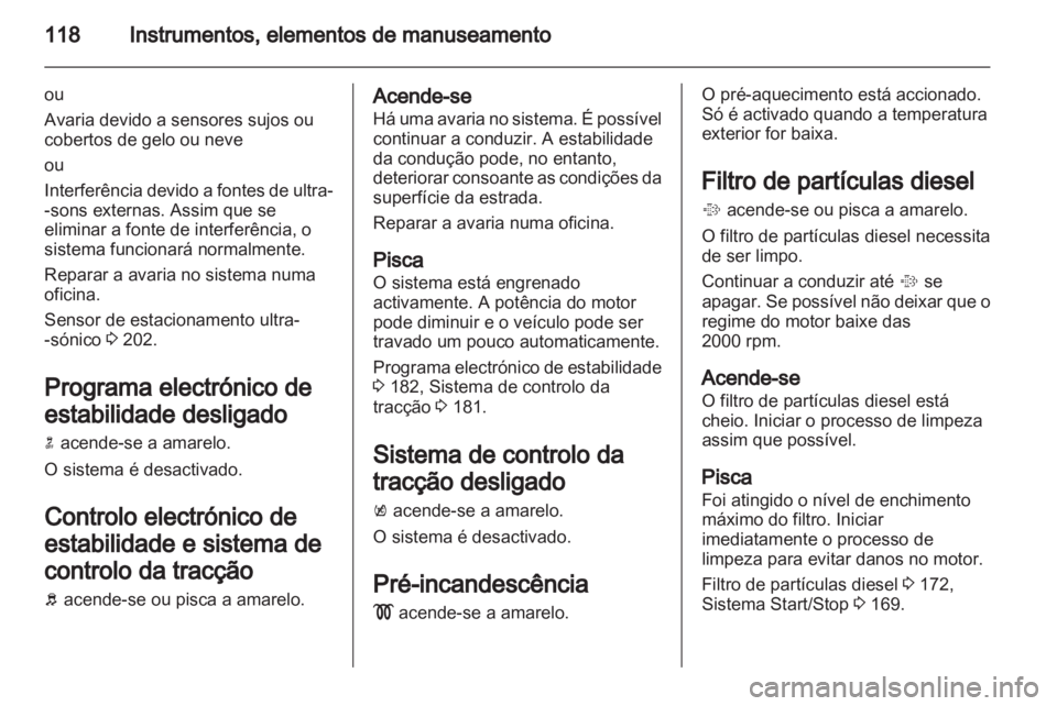OPEL ZAFIRA TOURER 2013  Manual de Instruções (in Portugues) 