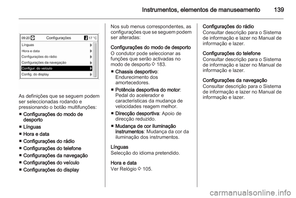 OPEL ZAFIRA TOURER 2013  Manual de Instruções (in Portugues) 