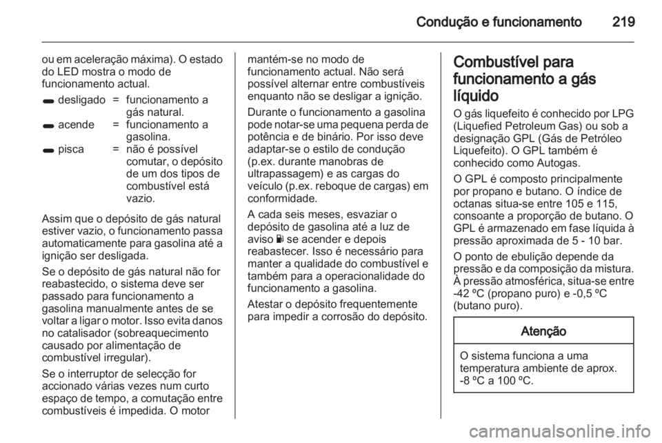 OPEL ZAFIRA TOURER 2013  Manual de Instruções (in Portugues) 