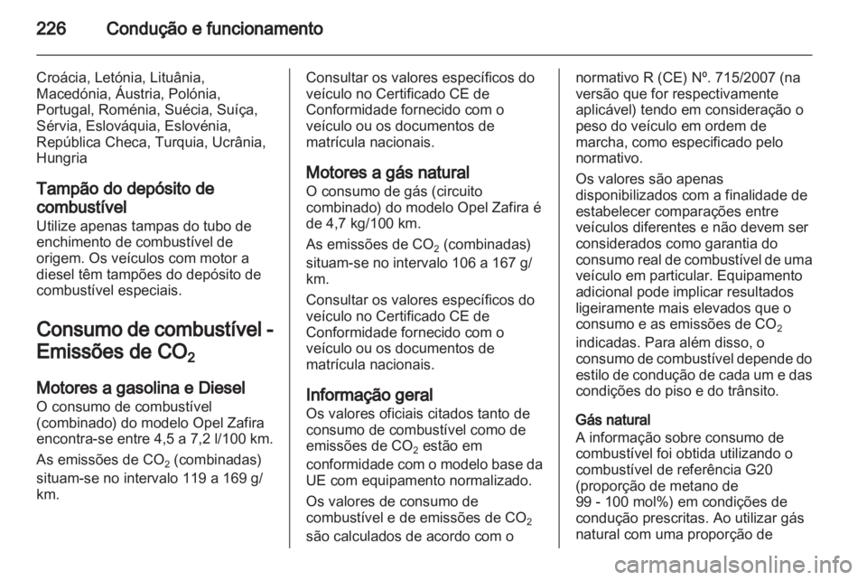 OPEL ZAFIRA TOURER 2013  Manual de Instruções (in Portugues) 