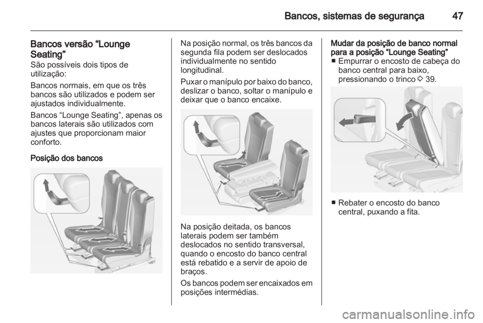 OPEL ZAFIRA TOURER 2013  Manual de Instruções (in Portugues) 
