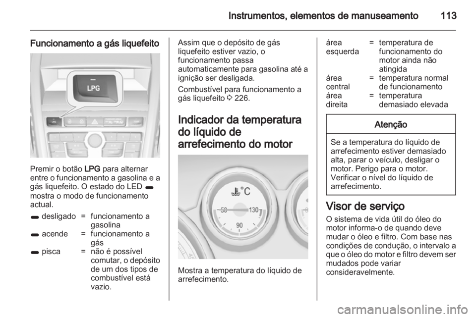 OPEL ZAFIRA TOURER 2013.5  Manual de Instruções (in Portugues) 