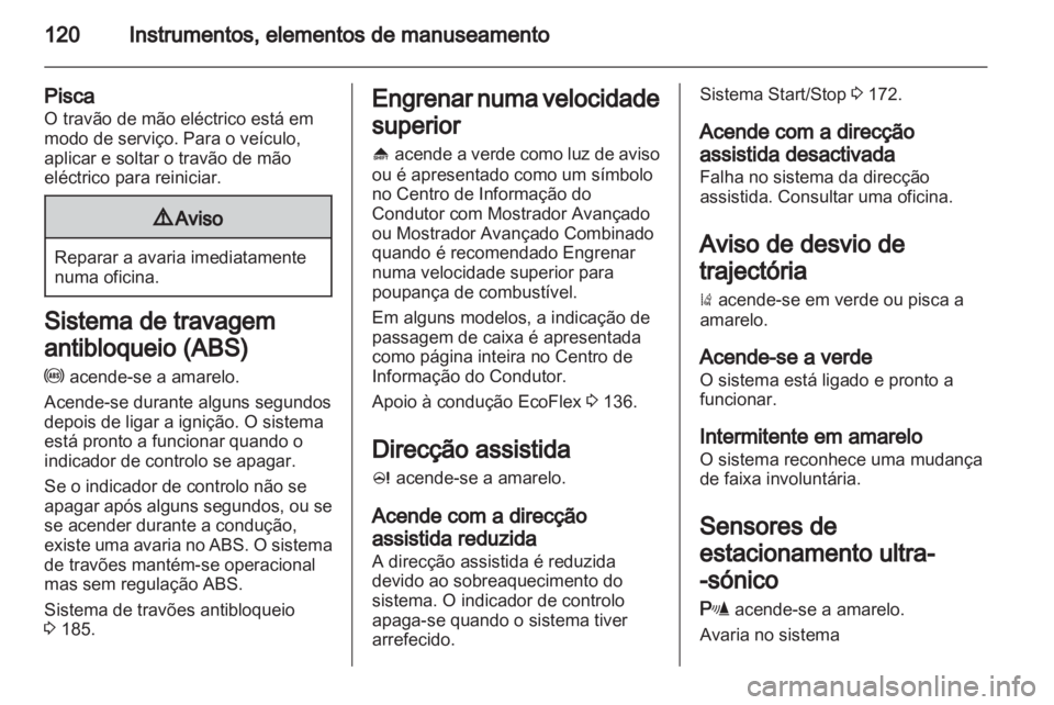 OPEL ZAFIRA TOURER 2013.5  Manual de Instruções (in Portugues) 