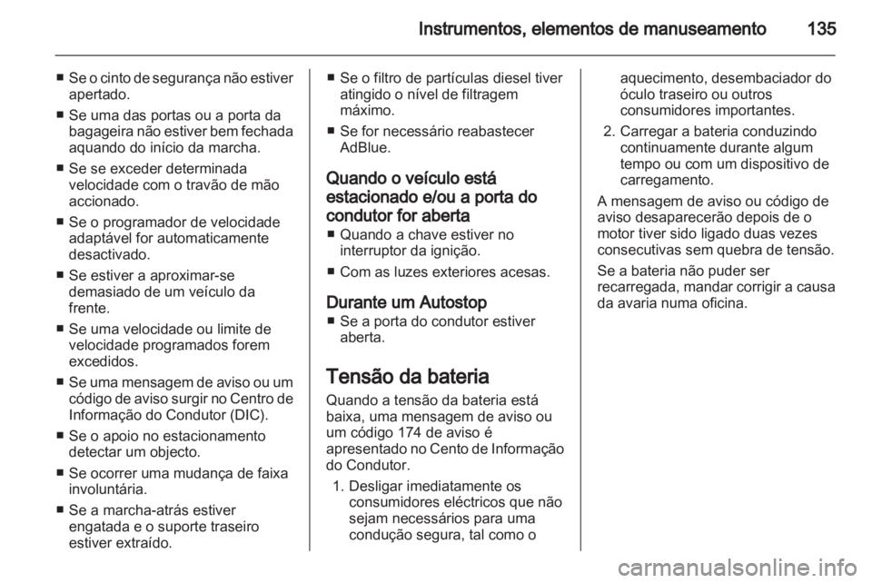 OPEL ZAFIRA TOURER 2013.5  Manual de Instruções (in Portugues) 