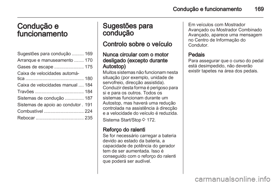 OPEL ZAFIRA TOURER 2013.5  Manual de Instruções (in Portugues) 