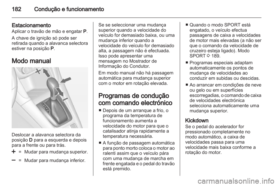 OPEL ZAFIRA TOURER 2013.5  Manual de Instruções (in Portugues) 