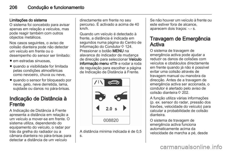 OPEL ZAFIRA TOURER 2013.5  Manual de Instruções (in Portugues) 